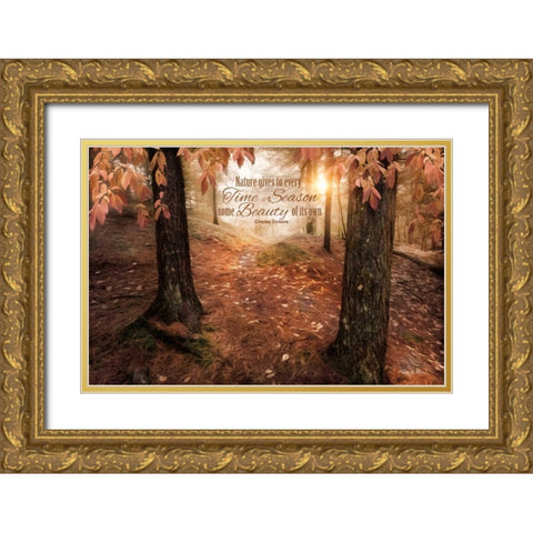 Natures Gift Gold Ornate Wood Framed Art Print with Double Matting by Vieira, Robin-Lee