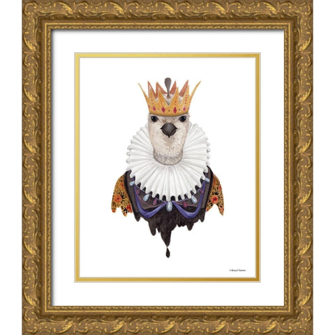 Qual Queen Gold Ornate Wood Framed Art Print with Double Matting by Nieman, Rachel