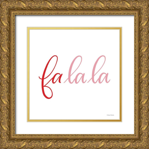 Fa La La     Gold Ornate Wood Framed Art Print with Double Matting by Nieman, Rachel