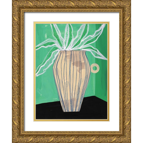 Global Vase II Gold Ornate Wood Framed Art Print with Double Matting by Nieman, Rachel