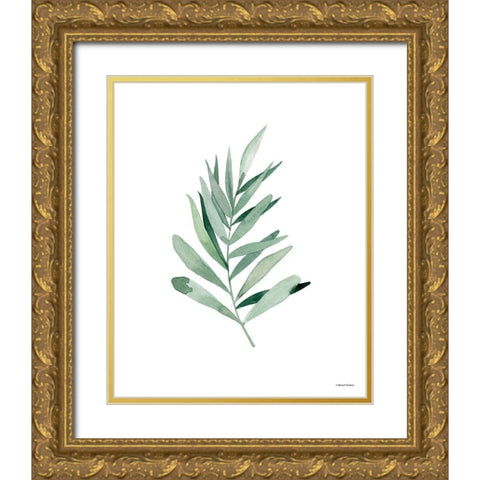 Watercolor Botanical I Gold Ornate Wood Framed Art Print with Double Matting by Nieman, Rachel