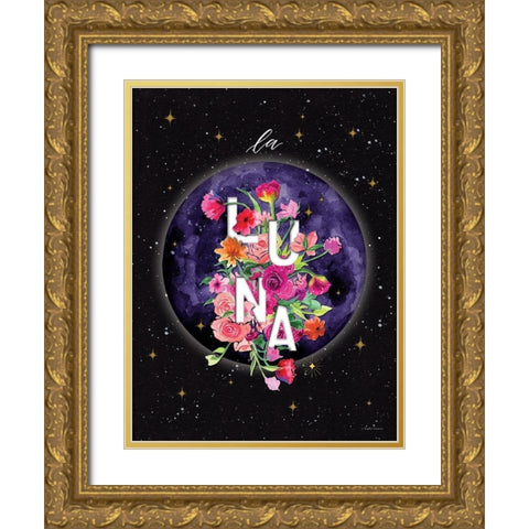 La Luna Gold Ornate Wood Framed Art Print with Double Matting by Nieman, Rachel