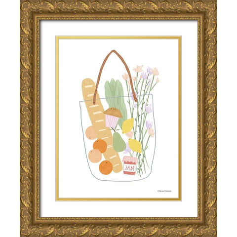 Summer Shopping Gold Ornate Wood Framed Art Print with Double Matting by Nieman, Rachel