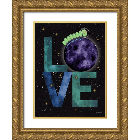 Caterpillar Adventure 2 Gold Ornate Wood Framed Art Print with Double Matting by Nieman, Rachel