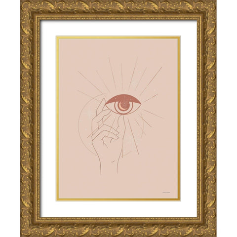 Its All in the Eyes of the Beholder Gold Ornate Wood Framed Art Print with Double Matting by Nieman, Rachel