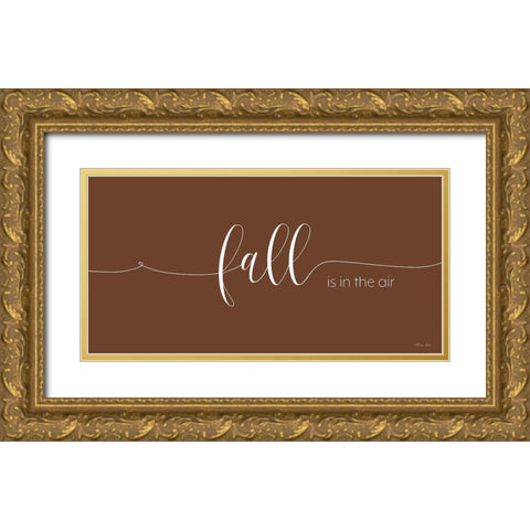 Fall is In the Air Gold Ornate Wood Framed Art Print with Double Matting by Ball, Susan