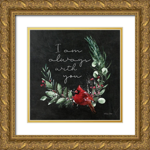 I Am Always With You   Gold Ornate Wood Framed Art Print with Double Matting by Ball, Susan