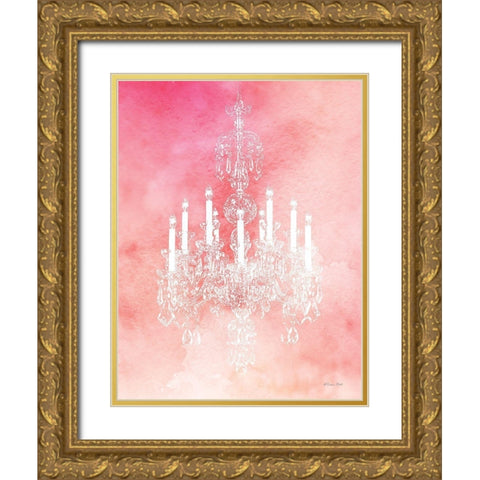 Chandelier Glam 3 Gold Ornate Wood Framed Art Print with Double Matting by Ball, Susan