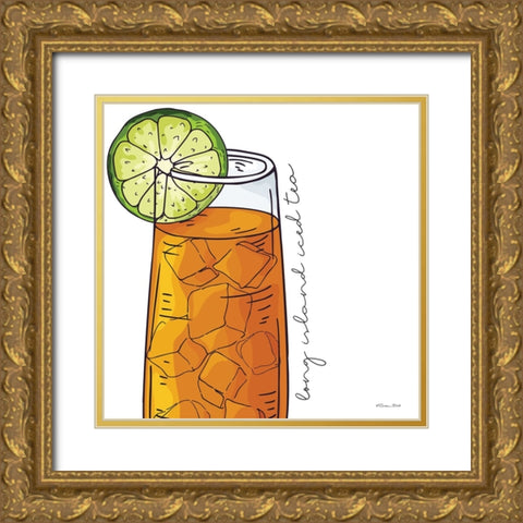 Long Island     Gold Ornate Wood Framed Art Print with Double Matting by Ball, Susan