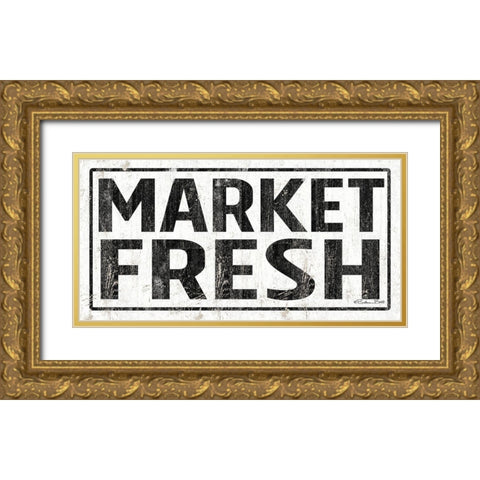 Market Fresh Gold Ornate Wood Framed Art Print with Double Matting by Ball, Susan