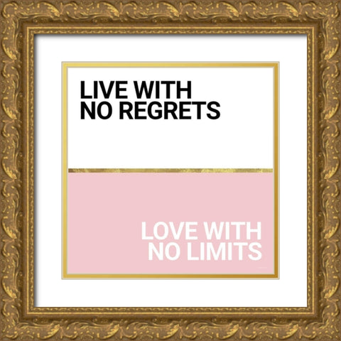 Regrets and Limits Gold Ornate Wood Framed Art Print with Double Matting by Ball, Susan