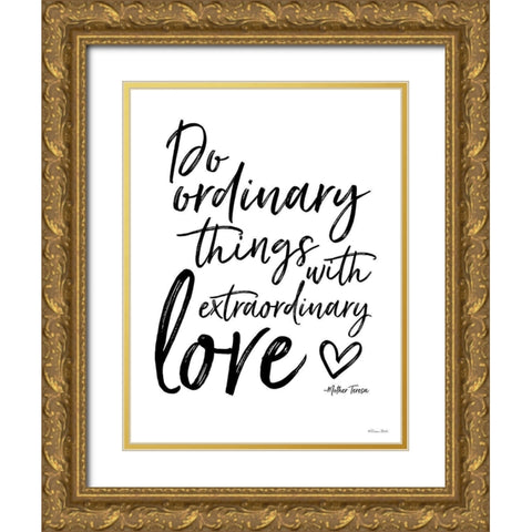 Extraordinary Love Gold Ornate Wood Framed Art Print with Double Matting by Ball, Susan