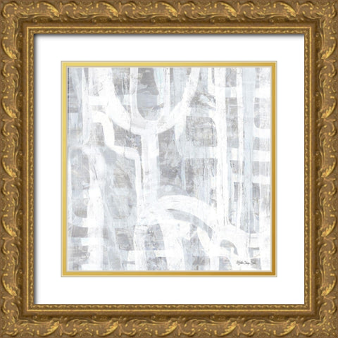 Intertwined 2 Gold Ornate Wood Framed Art Print with Double Matting by Stellar Design Studio