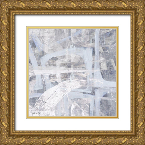 Intertwined 6 Gold Ornate Wood Framed Art Print with Double Matting by Stellar Design Studio