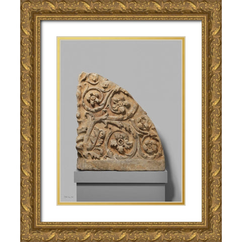 Acanthus 2 Gold Ornate Wood Framed Art Print with Double Matting by Stellar Design Studio