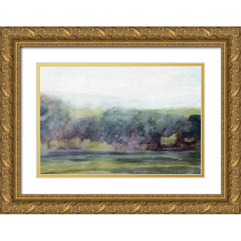 Distant View 2 Gold Ornate Wood Framed Art Print with Double Matting by Stellar Design Studio