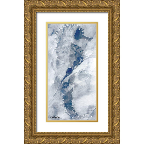 Ocean Collection 1 Gold Ornate Wood Framed Art Print with Double Matting by Stellar Design Studio