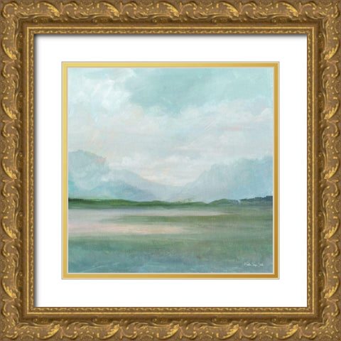 Calm Horizon 1   Gold Ornate Wood Framed Art Print with Double Matting by Stellar Design Studio