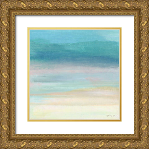 Calm Horizon 5   Gold Ornate Wood Framed Art Print with Double Matting by Stellar Design Studio