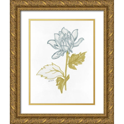 Countryside Bloom 1   Gold Ornate Wood Framed Art Print with Double Matting by Stellar Design Studio