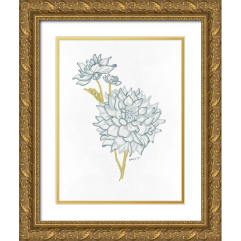 Countryside Bloom 2   Gold Ornate Wood Framed Art Print with Double Matting by Stellar Design Studio
