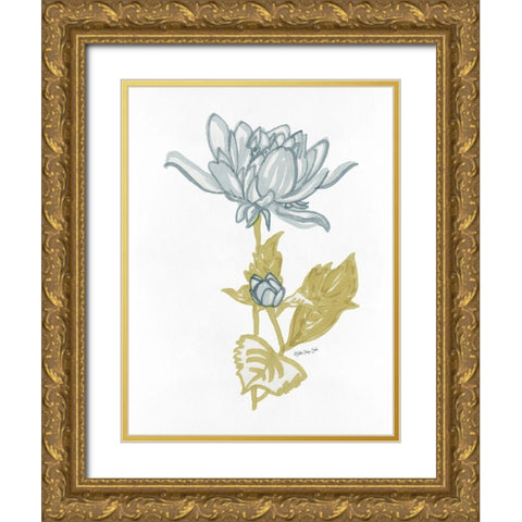 Country Side Bloom 4   Gold Ornate Wood Framed Art Print with Double Matting by Stellar Design Studio