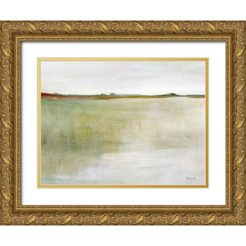 Meadow View I Gold Ornate Wood Framed Art Print with Double Matting by Stellar Design Studio