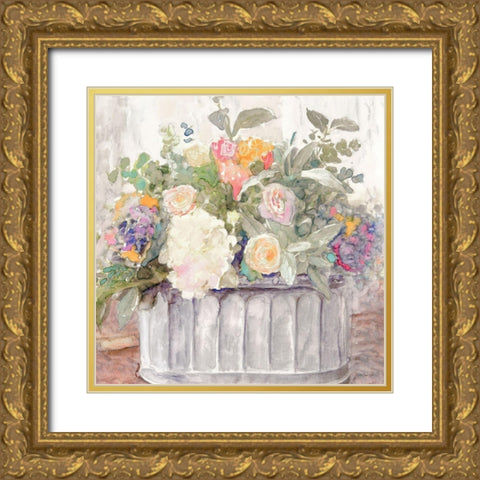 Table Bouquet I Gold Ornate Wood Framed Art Print with Double Matting by Stellar Designs Studio