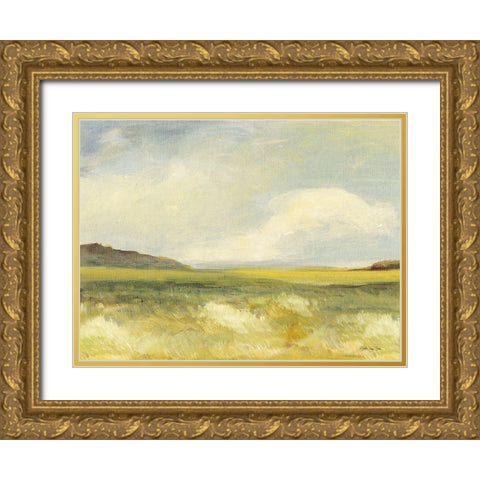 Land 2 Gold Ornate Wood Framed Art Print with Double Matting by Stellar Design Studio