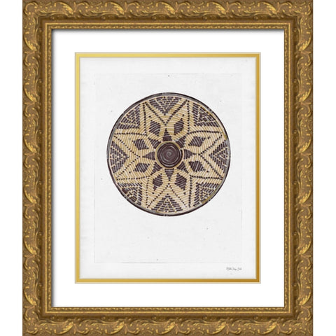 Basket Study 1 Gold Ornate Wood Framed Art Print with Double Matting by Stellar Design Studio