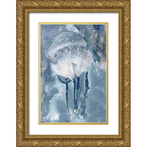 Jelly 2 Gold Ornate Wood Framed Art Print with Double Matting by Stellar Design Studio