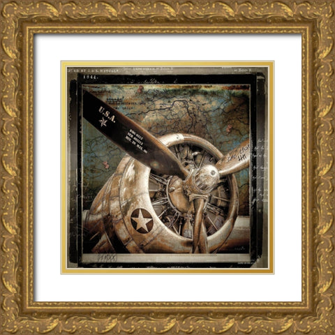 Wing and a Prayer Gold Ornate Wood Framed Art Print with Double Matting by Sophie 6