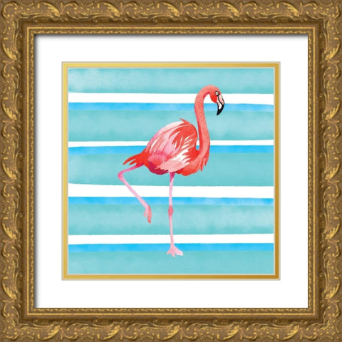 The Tropical Life XII Gold Ornate Wood Framed Art Print with Double Matting by Seven Trees Design