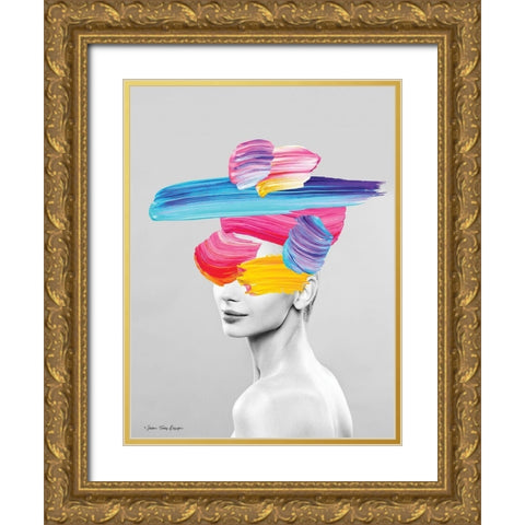 Beauty in Colors Gold Ornate Wood Framed Art Print with Double Matting by Seven Trees Design