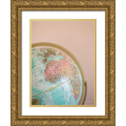 Wanderlust Gold Ornate Wood Framed Art Print with Double Matting by Seven Trees Design