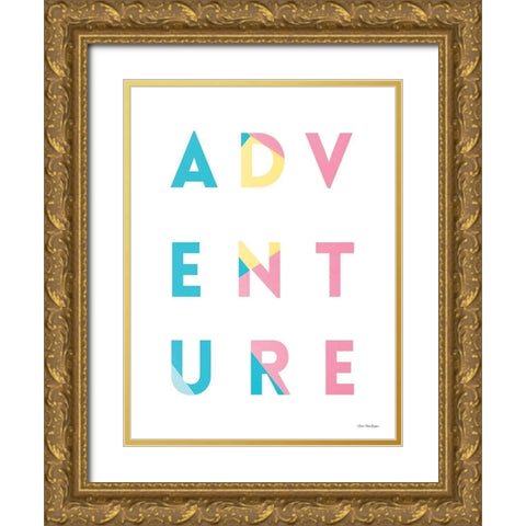 Adventure in Colors       Gold Ornate Wood Framed Art Print with Double Matting by Seven Trees Design