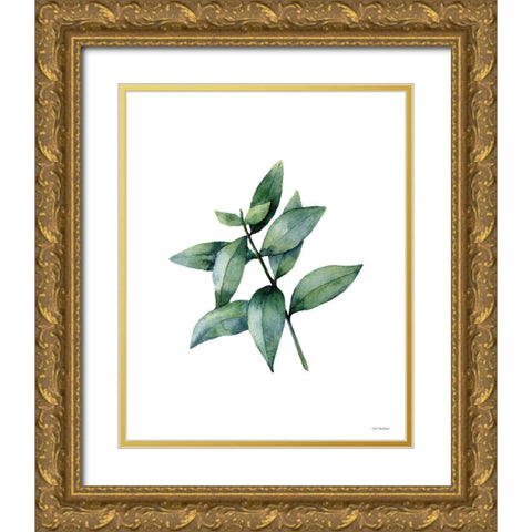 Eucalyptus IV Gold Ornate Wood Framed Art Print with Double Matting by Seven Trees Design