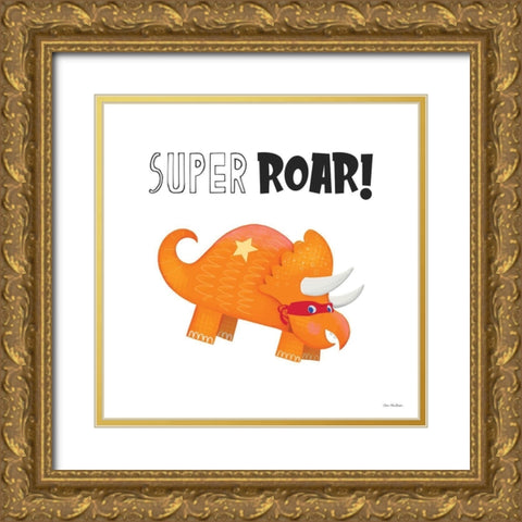 Super Roar Gold Ornate Wood Framed Art Print with Double Matting by Seven Trees Design