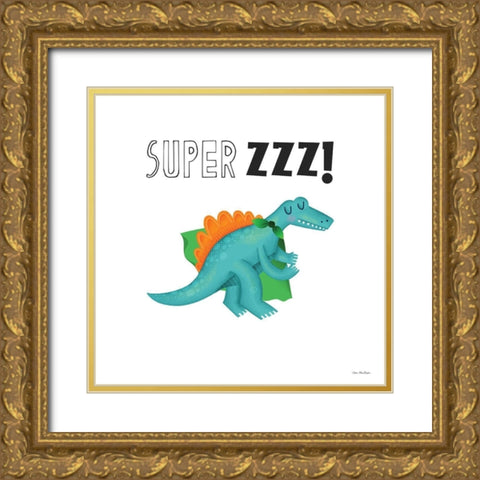 Super ZZZ Gold Ornate Wood Framed Art Print with Double Matting by Seven Trees Design