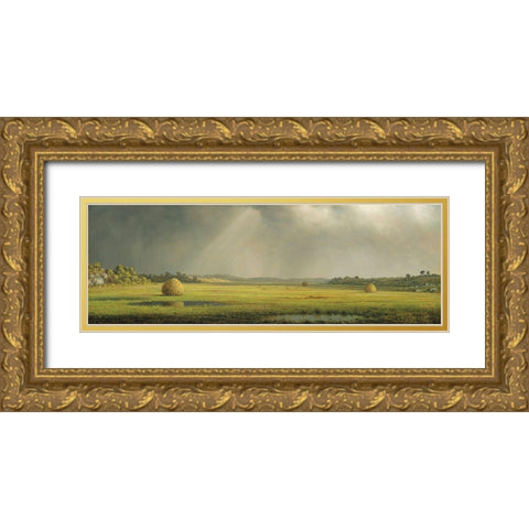 Sun and Rain   Gold Ornate Wood Framed Art Print with Double Matting by Seven Trees Design