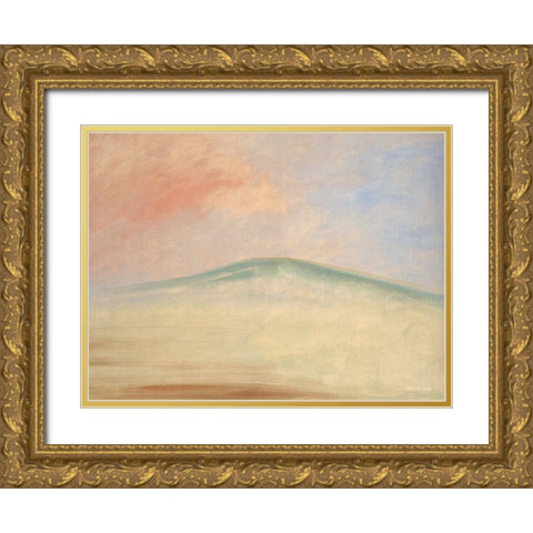 Mountain in the Sky Gold Ornate Wood Framed Art Print with Double Matting by Seven Trees Design