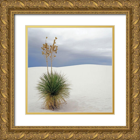 Botanic Dunes Gold Ornate Wood Framed Art Print with Double Matting by Seven Trees Design