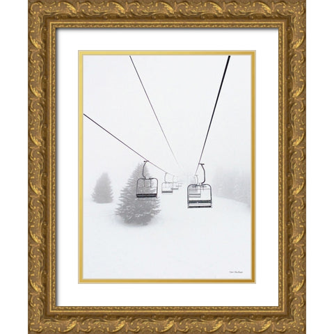 The Sky Slope    Gold Ornate Wood Framed Art Print with Double Matting by Seven Trees Design