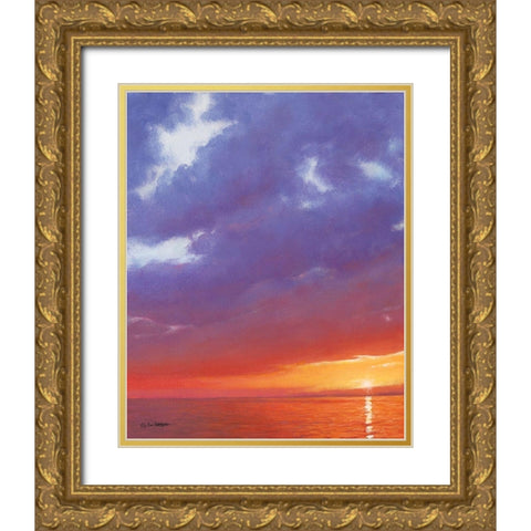 Certain Glow Gold Ornate Wood Framed Art Print with Double Matting by Gagnon, Tim