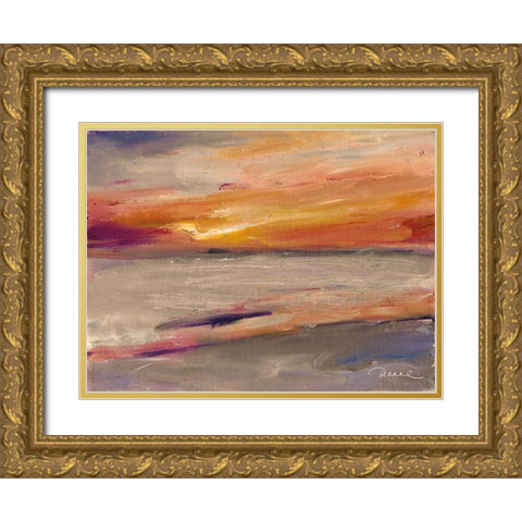 Western Sky Gold Ornate Wood Framed Art Print with Double Matting by Owen-Cullimore, Tracey