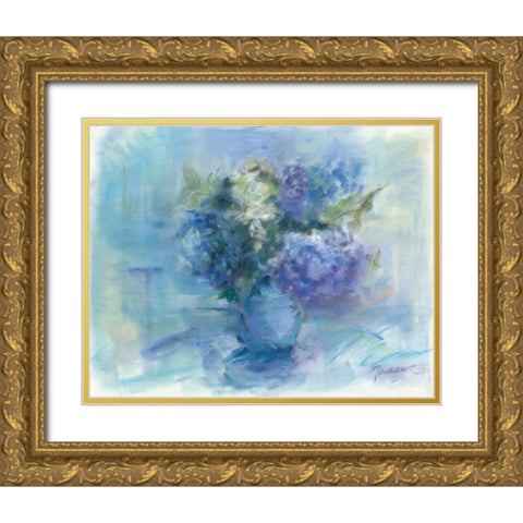 Bouquet Gold Ornate Wood Framed Art Print with Double Matting by Owen-Cullimore, Tracy