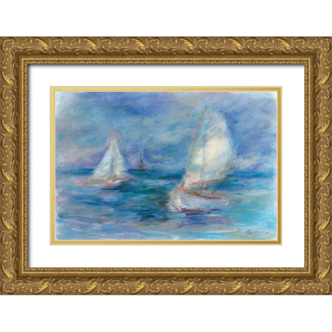 Ghost Ship Gold Ornate Wood Framed Art Print with Double Matting by Owen-Cullimore, Tracy
