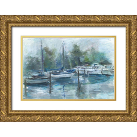 Lagoon Gold Ornate Wood Framed Art Print with Double Matting by Owen-Cullimore, Tracy