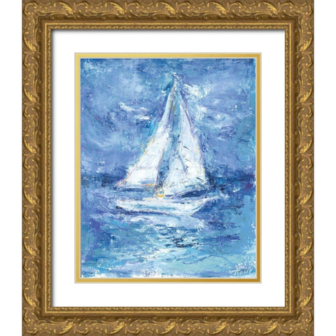 Perfect Sailing Day Gold Ornate Wood Framed Art Print with Double Matting by Owen-Cullimore, Tracy