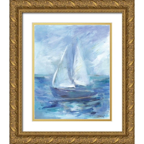 Summer Sails Gold Ornate Wood Framed Art Print with Double Matting by Owen-Cullimore, Tracy